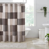 Fleurette Patchwork Shower Curtain-Lange General Store