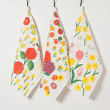 Flowers of the Month Bakers Floursack Dishtowels Set of 3-Lange General Store