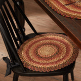 Ginger Spice Braided Chair Pad-Lange General Store