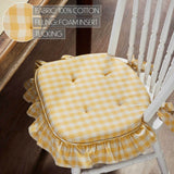 Golden Honey Ruffled Chair Pad-Lange General Store