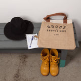 Goods and Provisions Large Burlap Shopping Bag-Lange General Store