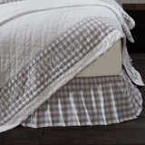 Annie Grey Buffalo Check Bed Skirt-Lange General Store