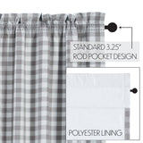 Grace Ann Buffalo Check Blackout Panel Curtain-Lange General Store