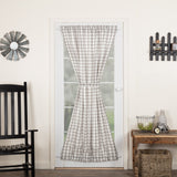 Annie Grey Buffalo Check Door Panel Curtain-Lange General Store