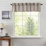 Grain Sack Charcoal Valance-Lange General Store