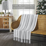 Graycie Grain Sack Stripe Throw-Lange General Store