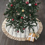 Graycie Grain Sack Stripe Tree Skirt-Lange General Store