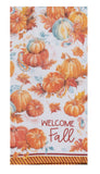 Harvest Pumpkin Hello Fall Terry Towel-Lange General Store