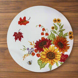 Harvest Sunflower Braided Placemat-Lange General Store