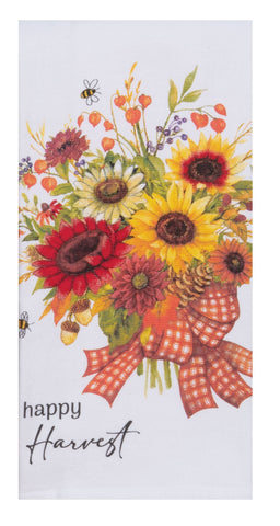 Harvest Sunflower Happy Harvest Terry Towel-Lange General Store