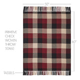 Heirloom Farm Primitive Check Woven Throw-Lange General Store