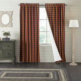 Heirloom Farms Primitive Check Blackout Panel Curtain-Lange General Store