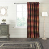 Heirloom Farms Primitive Check Blackout Panel Curtain-Lange General Store