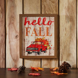 Hello Fall Red Truck Wall Sign-Lange General Store