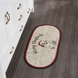 Jolly Ole Santa Braided Rug - 17" x 36"-Lange General Store