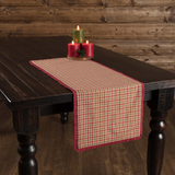 Jonathan Plaid Ruffled Table Runners-Lange General Store