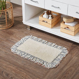 Kaila Ticking Blue Bath Mat-Lange General Store