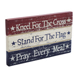 Kneel Stand Pray Wooden Sign-Lange General Store