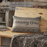 Medallion Black Tan Jacquard Amazing Grace Pillow-Lange General Store