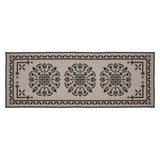 Medallion Black Tan Jacquard Bath Mat-Lange General Store