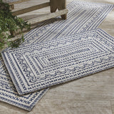 Medallion Navy Woven Rug-Lange General Store