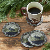 Moose Braided Coaster Set-Lange General Store