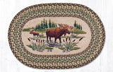 Moose Wading Braided Rug-Lange General Store