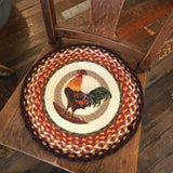 Morning Rooster Braided Chair Pad-Lange General Store