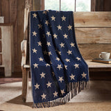 My Country Jacquard Stars Woven Throw-Lange General Store