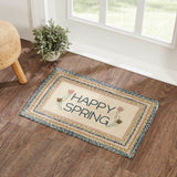 Navy Rose Happy Spring Collection Braided Rugs - Rectangle-Lange General Store