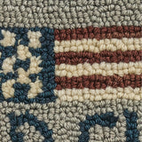 Old Glory Hooked Chair Pad-Lange General Store