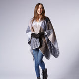 Olivia Plaid Ruana Poncho-Lange General Store