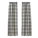 Onyx and Ivory Short Panel Curtains-Lange General Store