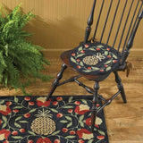 Pineapple Hooked Chair Pad-Lange General Store