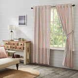 Portabella Buffalo Check Long Panel Curtains-Lange General Store