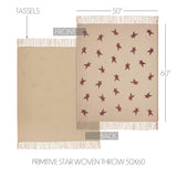 Primitive Burgundy Star Throw-Lange General Store