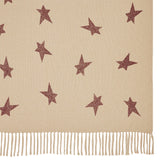 Primitive Burgundy Star Throw-Lange General Store