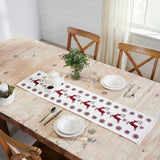 Reindeer Dash Red White Table Runners-Lange General Store