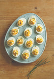 Robin's Egg Blue Deviled Egg Tray-Lange General Store