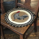 Rocky Rooster Braided Chair Pad-Lange General Store