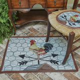 Rooster Day Hooked Rug-Lange General Store