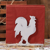 Rooster Wood Napkin Holder-Lange General Store