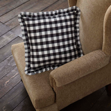 Annie Black Buffalo Check Pillow-Lange General Store