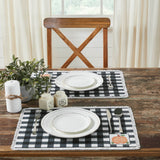 Sable Ann Buffalo Check Pumpkin Placemat Set of 2-Lange General Store