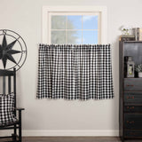 Annie Black Buffalo Check Tier Curtains 36"-Lange General Store