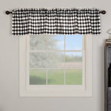 Annie Black Buffalo Check Valance-Lange General Store