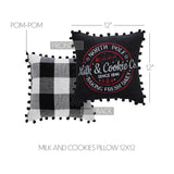 Sable Ann Check Milk And Cookies Pillow-Lange General Store