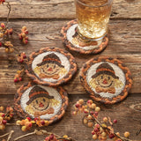 Scarecrow Braided Coaster Set-Lange General Store