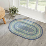 Sea Glass Collection Braided Rugs - Oval-Lange General Store