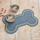 Sea Glass Dog Bone Braided Rug-Lange General Store